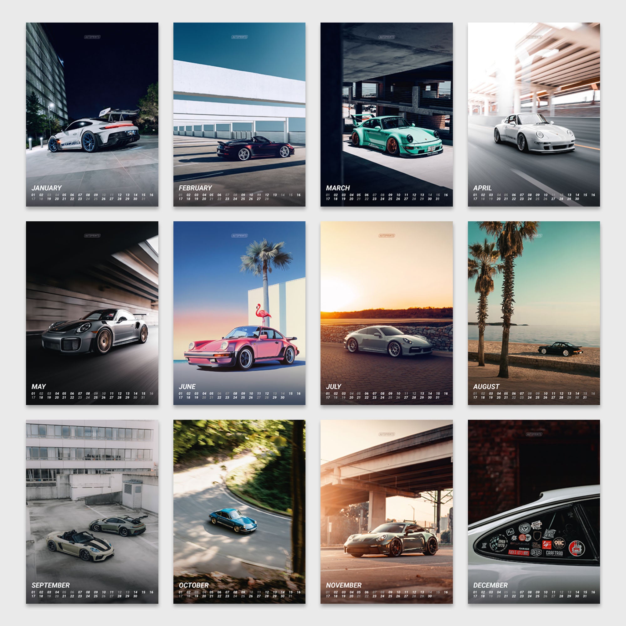 CAR CULTURE 2026 Calendrier auto premium 2-en-1