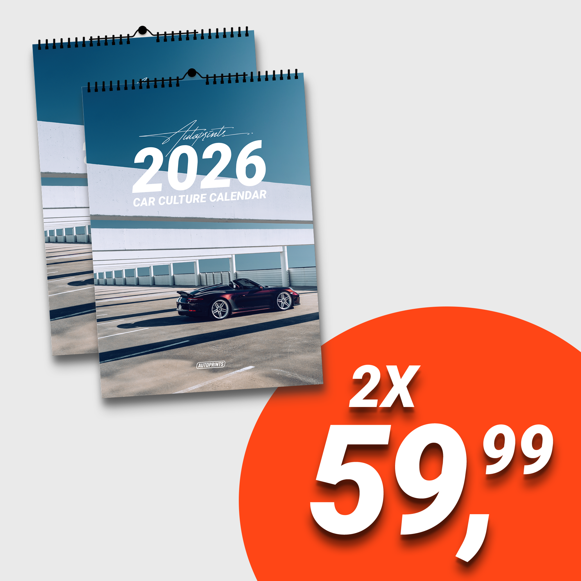 CAR CULTURE 2026 Calendrier auto premium 2-en-1